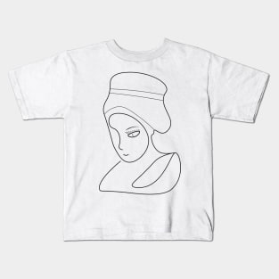 One line woman Kids T-Shirt